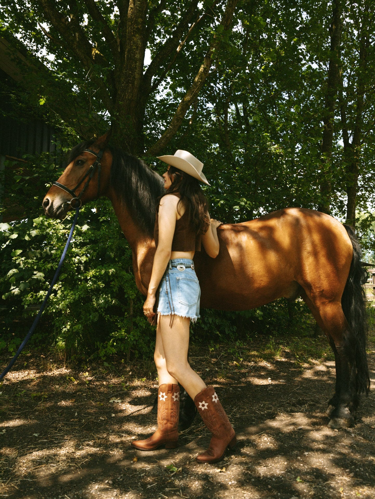 Western Floral Boots