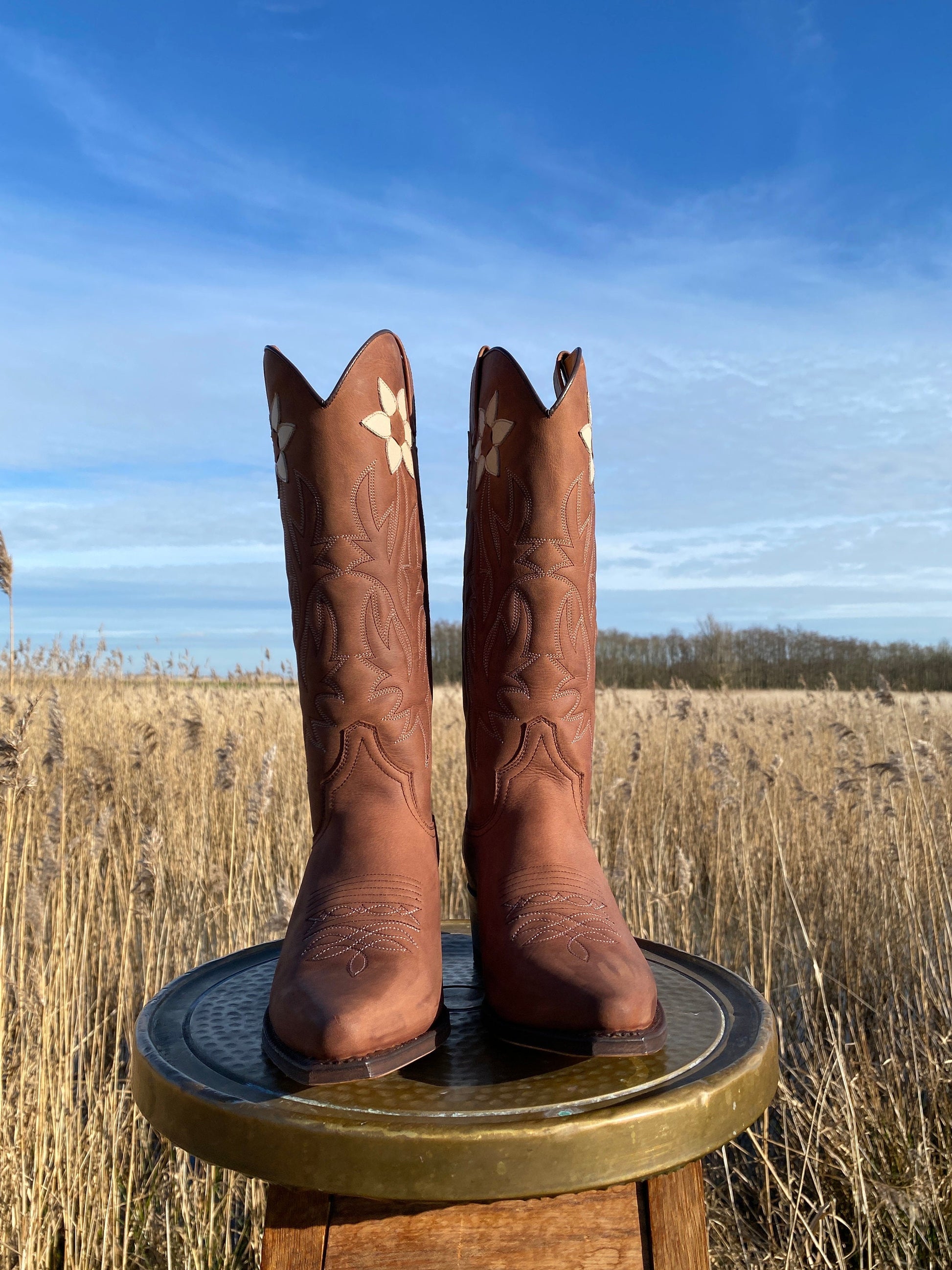 Western Floral Boots
