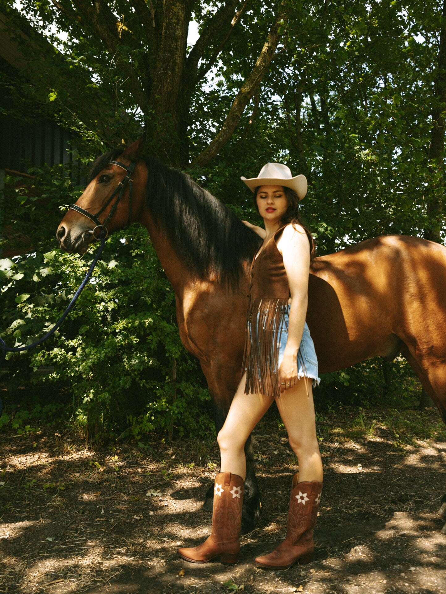 Western Floral Boots
