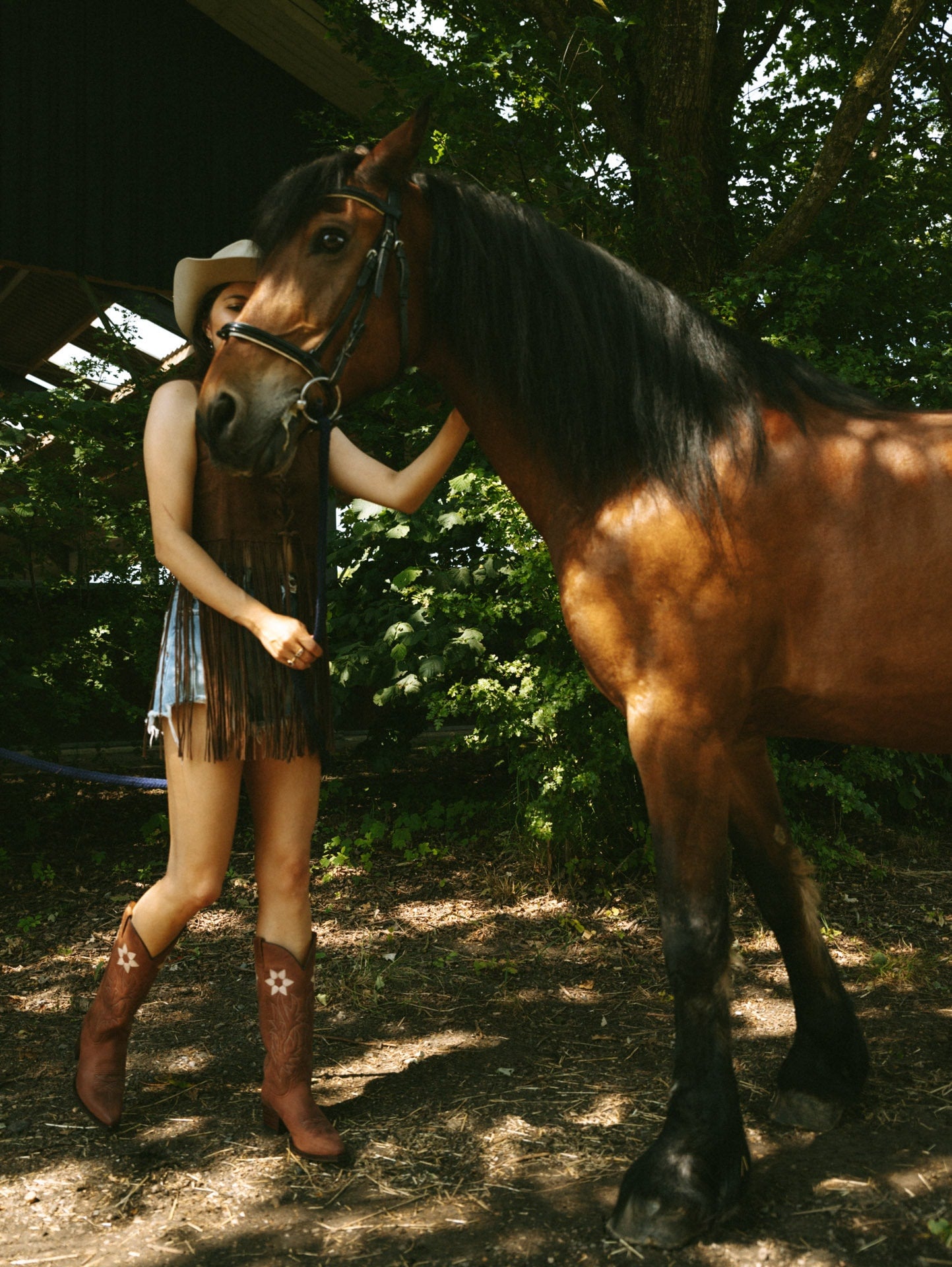Western Floral Boots